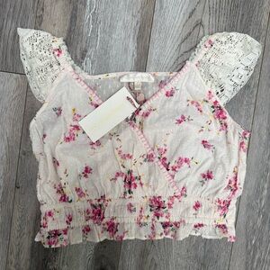 NWT $250 LoveShackFancy Drea Top Size Small